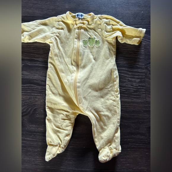 Gerber Pajamas Gerber Newborn Yellow Froggy Sleeper Poshmark